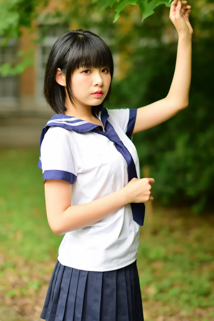 [Mzsock] NO.171 Hailin student uniform street photography#[73P]-52